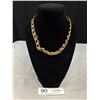 Image 1 : Very Good Quality, Heavy Gold Plated Link Necklace