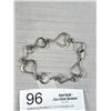 Image 2 : .925 Silver Heart Link Bracelet