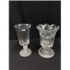 Image 4 : Lot of Vintage Glass Plates, Vases and Basket
