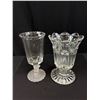 Image 5 : Lot of Vintage Glass Plates, Vases and Basket