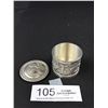Image 5 : 2 Vintage Native Pieces, Ceramic Bowl and Lidded Pewter Container