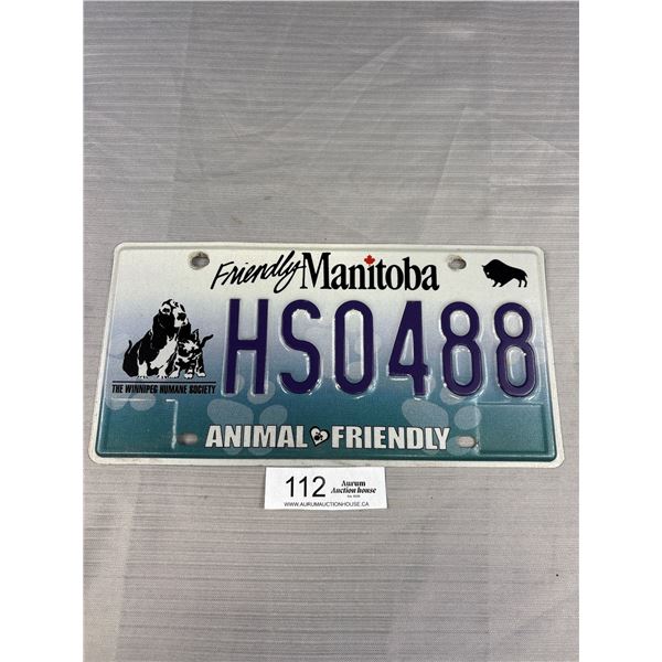 Friendly Manitoba License Plate