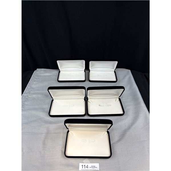 Lot of 5 Black Velvet Jewelry Display Pieces