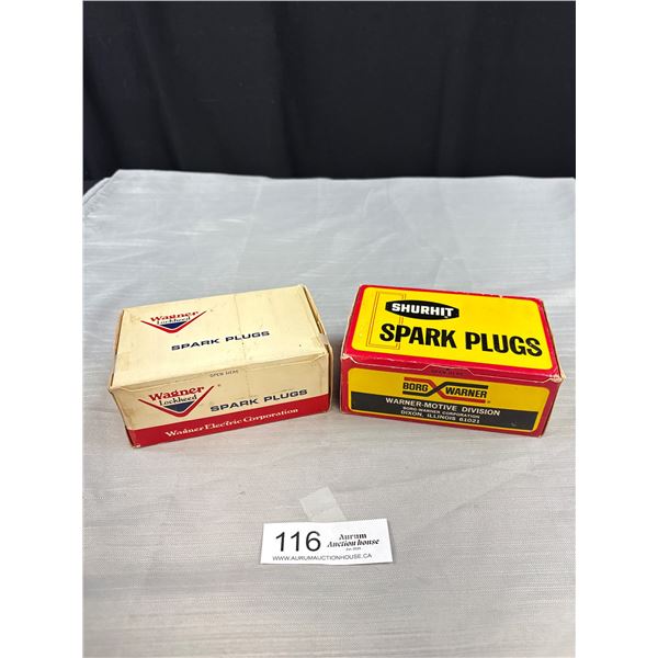 2 Boxes of Vintage Spark Plugs