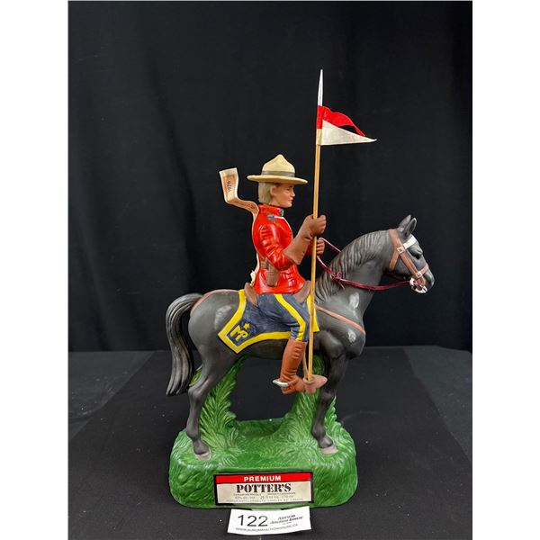 Mounty on Horse Figurine Decanter RCMP