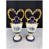 Image 6 : Pair of Royal Dux Chezch Pottery Vases Bottom Broken Out of One