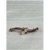 Image 2 : Antique 10k (Tested) Moonstone Brooch 2.15 g