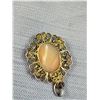 Image 3 : 800 Silver w/ Gold Wash Cameo Pendant