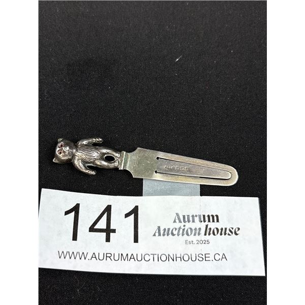 Birmingham 1900 Adie + Love Kin Ltd Sterling Silver Bear Bookmark
