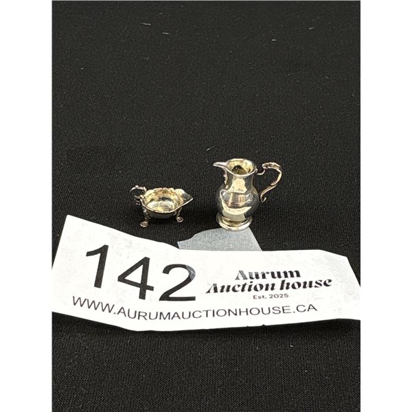 Acquisto Silve Co. Dollhouse Sterling Silver Sauceboat and Jug