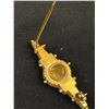 Image 3 : Victorian 9ct Seed Pearl + Ruby Brooch w/ Mourning Hair Locket on Back 2.9 g
