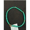 Image 3 : Chrysoprase Bracelet w/ 10K Clasp and 10K Crystal Bead/Charm