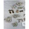 Image 4 : Large Lot Vintage Rhinestone Jewelry