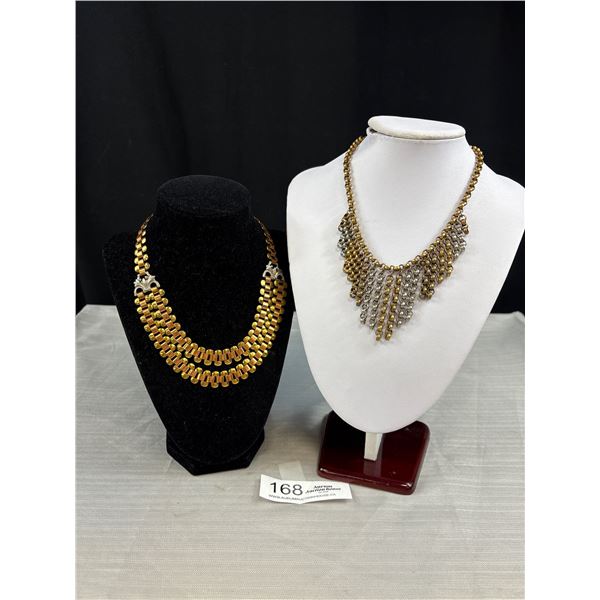 Two Vintage Metal Necklaces