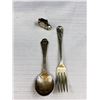 Image 4 : Vintage Baby Cutlery + Shoe One is Peter Rabbit