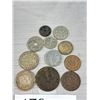 Image 2 : Lot of 11 Old Coins (One is China 10 Cash)