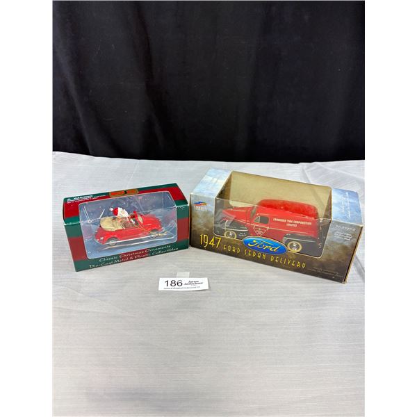 1947 Ford Sedan Delivery 1/25th Scale Canadian Tire Truck in Box + Christmas Ornament Diecast car