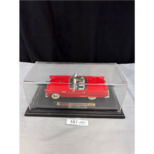1955 Ford Thunderbird 1/18th Scale Car in Museum Case