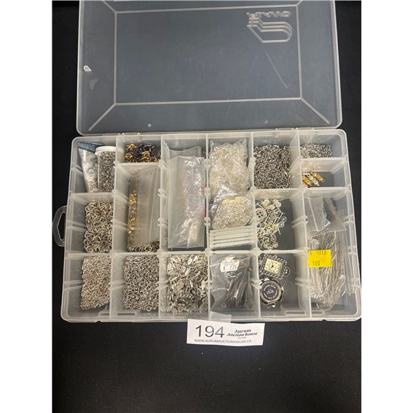 Clear Case Full of Jewelry Making Supplies