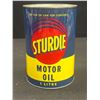 Image 2 : Vintage Full Sturdie 1L Motor Oil Tin in Very Good Condition