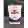 Image 1 : Full Texaco 50-1 Outboard Motor Oil 1qt