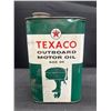 Image 1 : Empty Texaco Outboard Motor Oil SA30 1QT Tin