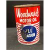 Image 1 : Vintage Woodwards All Season Motor Oil Tin