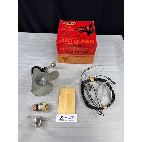Vintage Casco Jet Stream AutoFan In Original Box