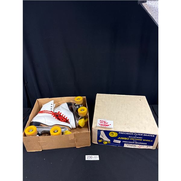 Vintage Pair of Unused Size 8 Ladies Rollerblades in Original Box
