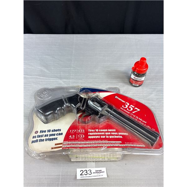 Crossman Pelletgun with Original Packaging and Crossman Black Widow Steel BBs