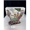Image 2 : Christmas Winter Sleigh Ride Kirkland In Original Box + Vintage Christmas Decorations
