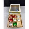 Image 7 : Christmas Winter Sleigh Ride Kirkland In Original Box + Vintage Christmas Decorations