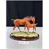 Image 1 : Ruby's Collection 2 Decorative Horses on Stand
