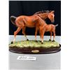 Image 3 : Ruby's Collection 2 Decorative Horses on Stand