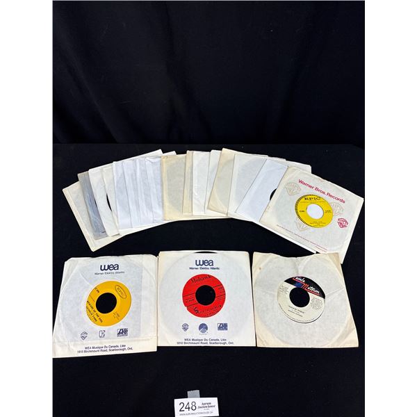 Lot of 20 45 Records in Sleeve Beware of the Dog, Rock and Robin, Glen Campbell, etc