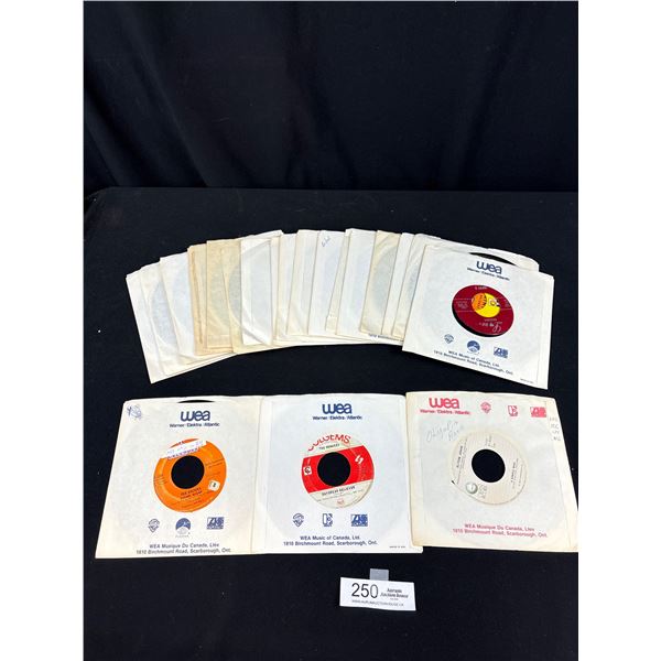 Lot of 20 45 Records in Sleeve Daydream Believer, Elton John, The Archies "Sugar,Sugar", etc.