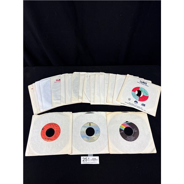 Lot of 20 45 Records in Sleeve Squeezebox, That'll Be the Day, Linda Ronstead, etc