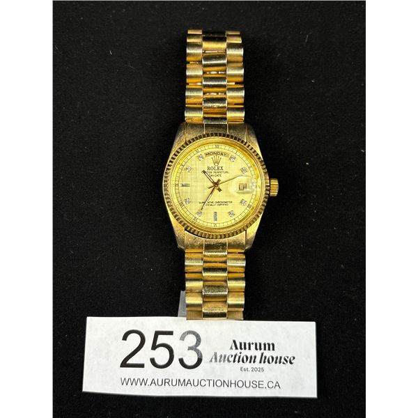A Nice Copy Rolex Wristwatch Needs Battery Untested