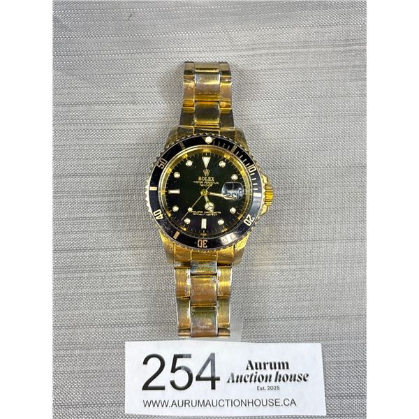 A Nice Copy Rolex Wristwatch Needs Battery Untested