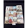 Image 1 : 12 Vintage Postcards of Buildings