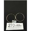 Image 1 : 2" Diam Sterling Hoop Earrings