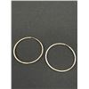 Image 2 : 2" Diam Sterling Hoop Earrings