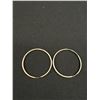 Image 3 : 2" Diam Sterling Hoop Earrings