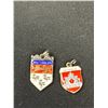 Image 3 : 2 Enamel + Sterling City Charms/Pendants