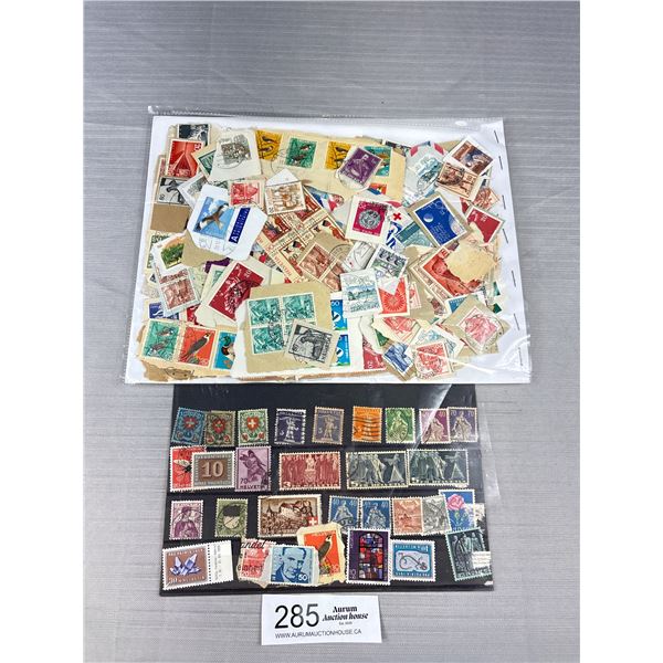 Nice Assortment of Vintage Switzerland Postage Stamps