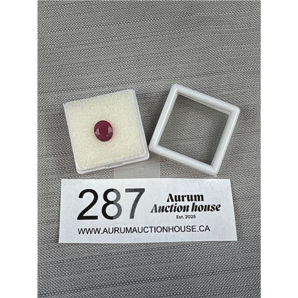 Natural Ruby Oval Cut Madagascar Stone