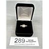 Image 1 : Very Pretty 10k White Gold Size 7 Ring with Stones Total Weight 3.25 Grams
