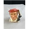 Image 5 : 2 Royal Daulton Small Figureal Mini Jugs Robinhood and Blacksmith