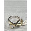 Image 2 : Very Nice Sterling Silver Heart Infinity Ring size 7.25