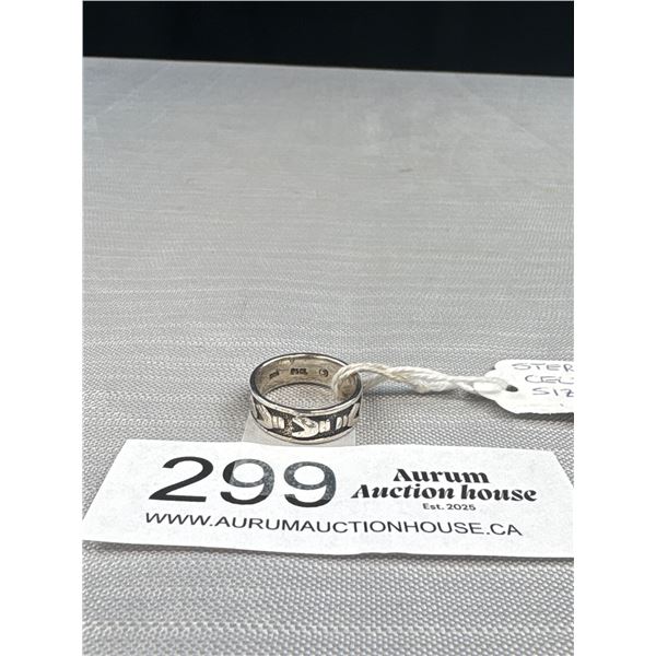 Size 7 Sterling Silver Celtic Ring